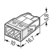 Wago klema 2273-202 2×0,5-2,5mm²