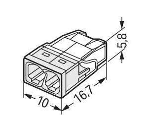 Wago klema 2273-202 2×0,5-2,5mm²