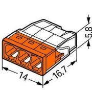 Wago klema 2273-203 3×0,5-2,5mm²