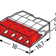 Wago klema 2273-204 4×0,5-2,5mm²