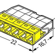 Wago klema 2273-205 5×0,5-2,5mm²