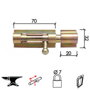 Reza za metalna vrata 70/32/20/FI7mm