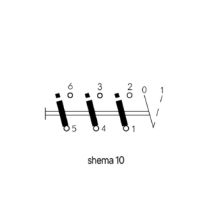 Gr.sklopka MN 10-10-U 3p/0-1