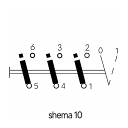 Gr.sklopka MN 63-10-U 3p/0-1