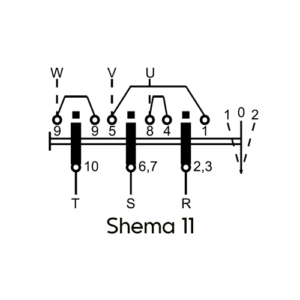 Gr.sklopka MN 10-11-U 3p/1-0-2