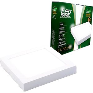 LED panel nadgradni 18W-6500K
