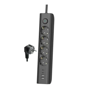 Produžni Kabel 4 utičnice + 2xUSB-A + 2xUSB-C – 3m